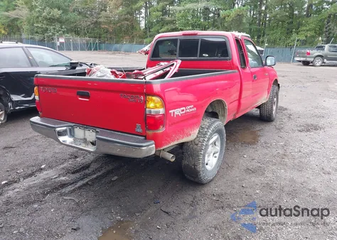 2002 Toyota Tacoma Base V6 из США, поврежденный, VIN 5TEWN72NX2Z107153